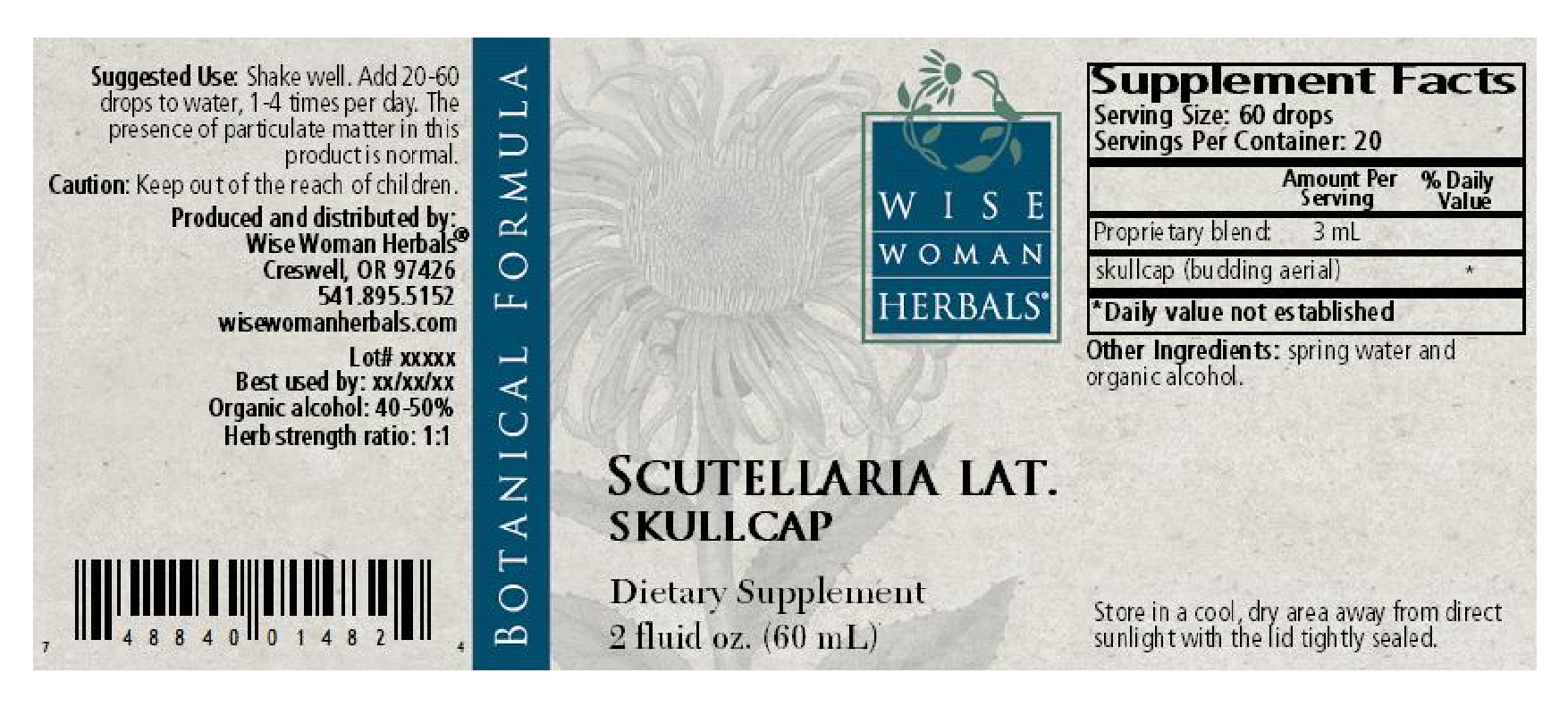 Wise Woman Herbals Scutellaria/skullcap