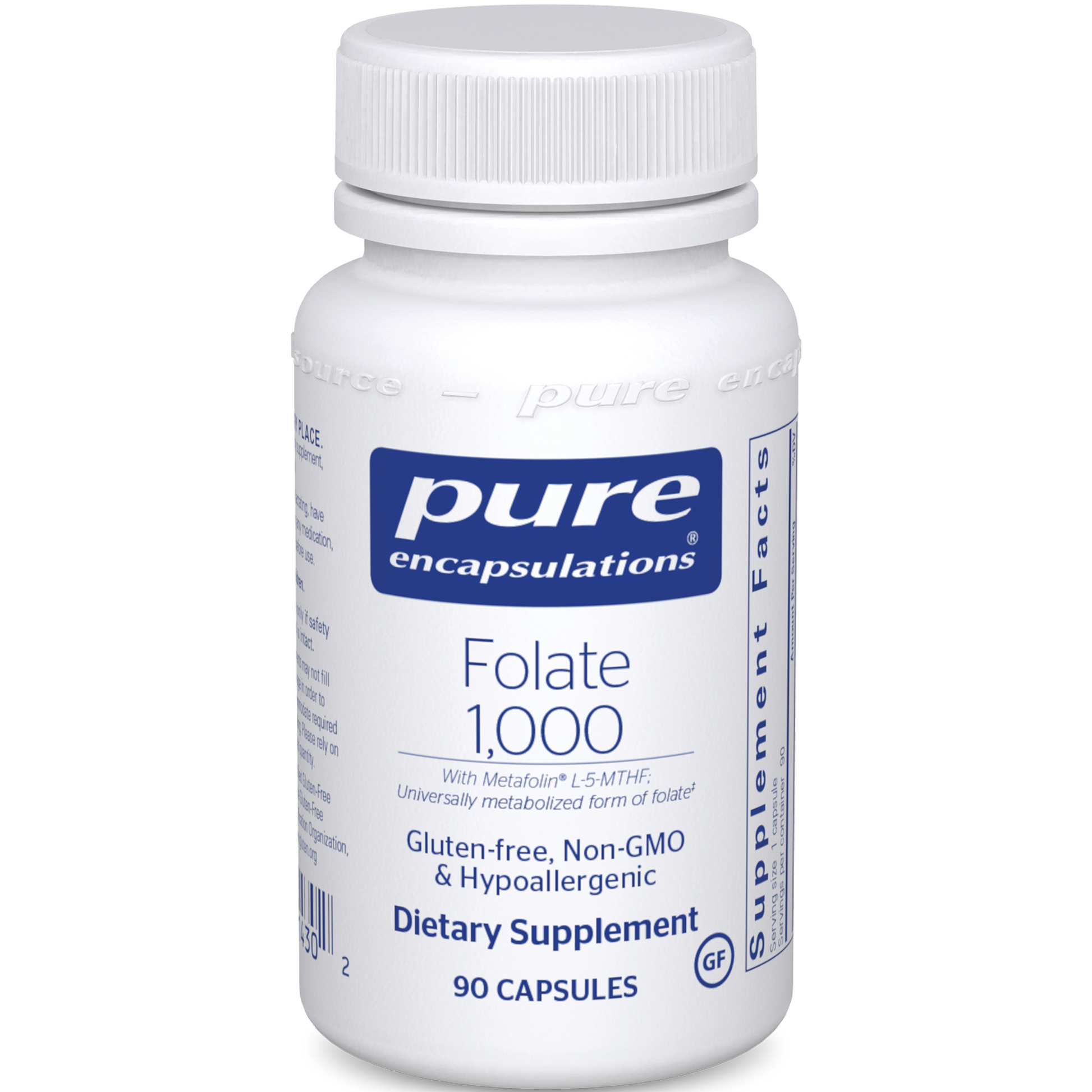 Pure Encapsulations Folate 1000 90 caps