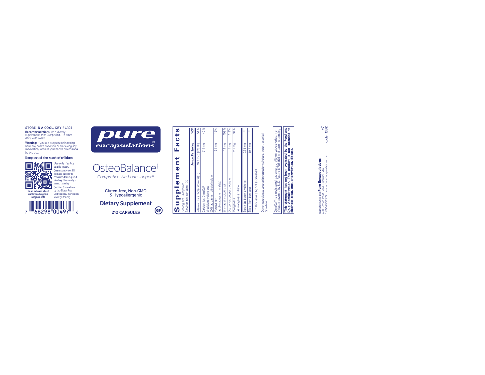 Pure Encapsulations OsteoBalance