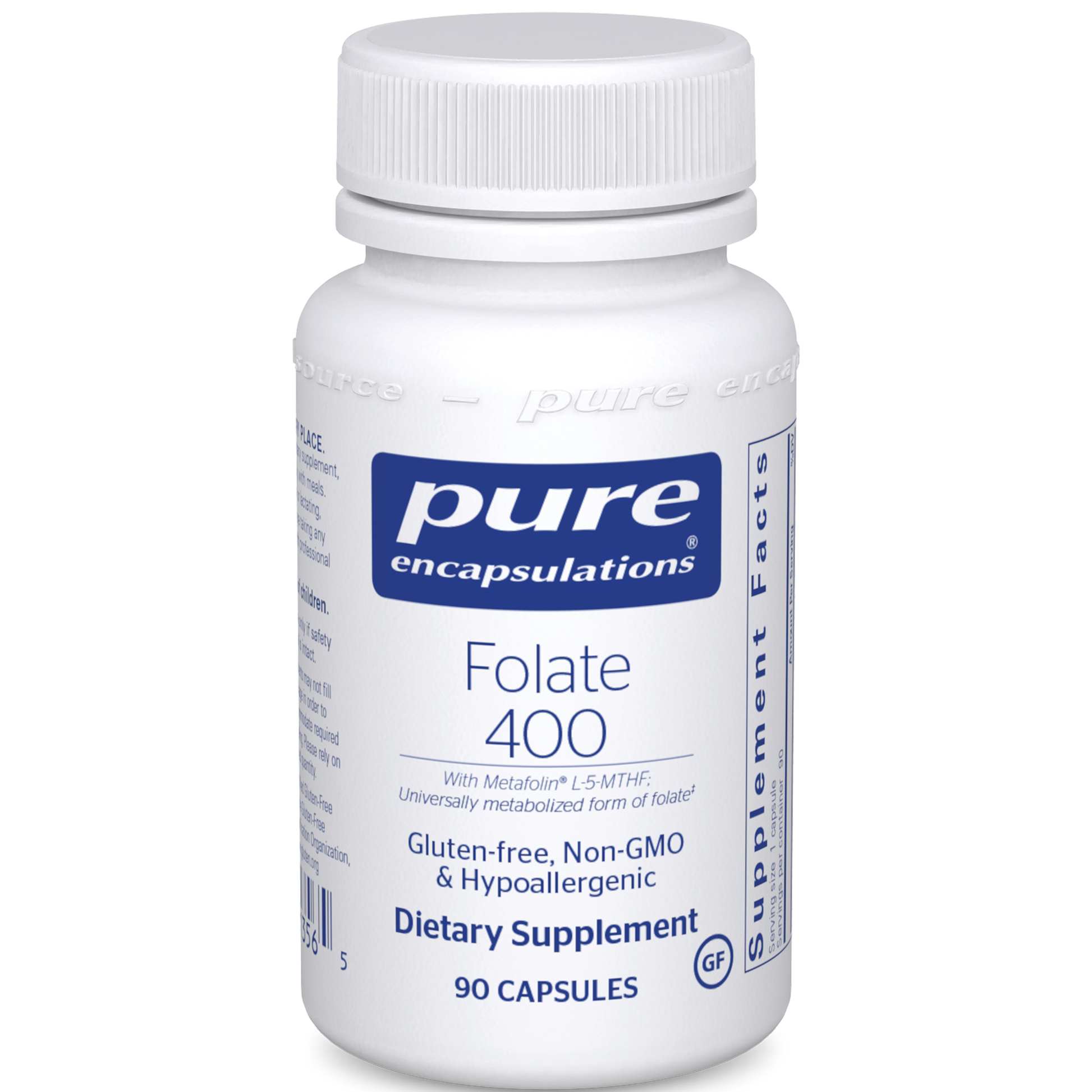 Pure Encapsulations Folate 400 mcg 90 vcaps