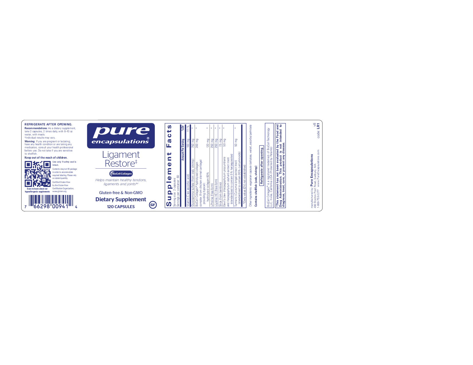 Pure Encapsulations Ligament Restore
