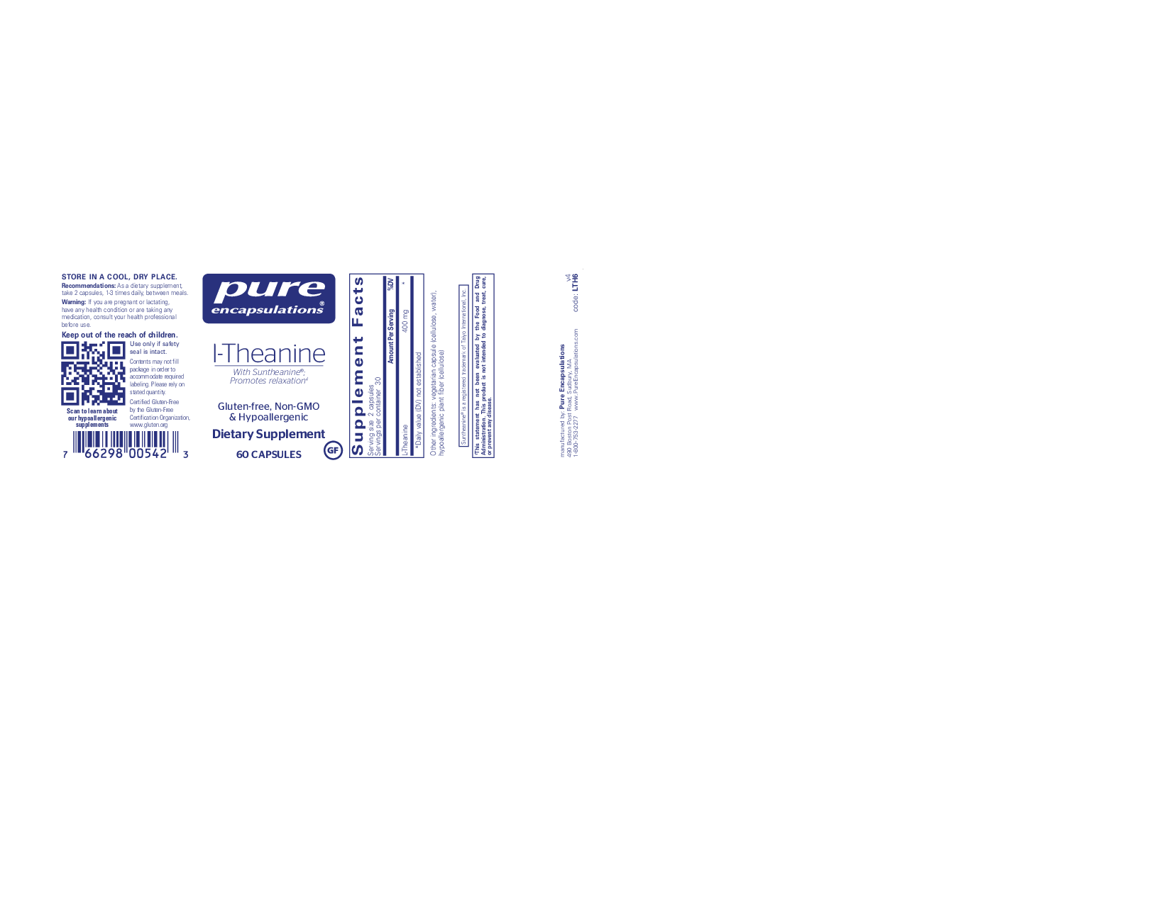 Pure Encapsulations L-Theanine