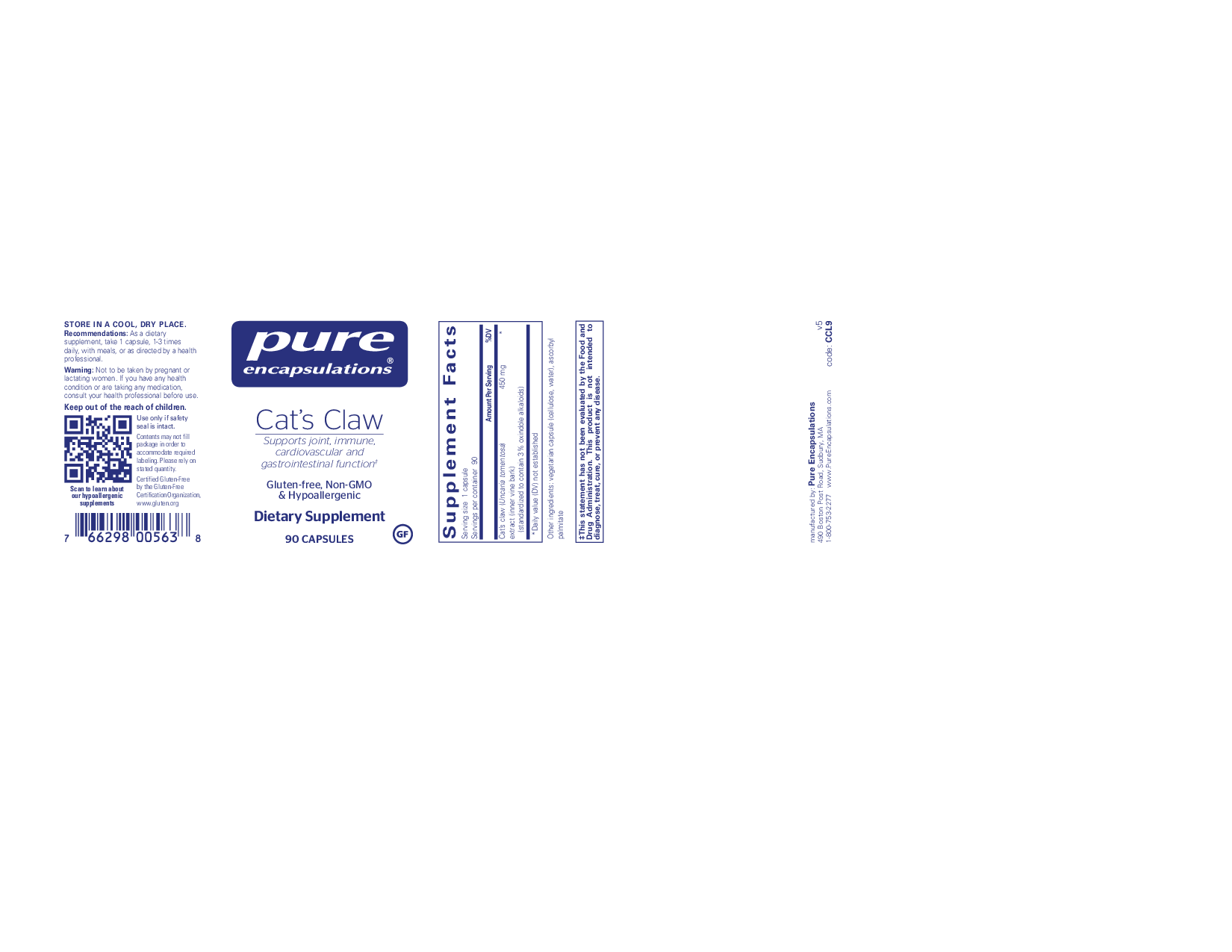 Pure Encapsulations Cat's Claw