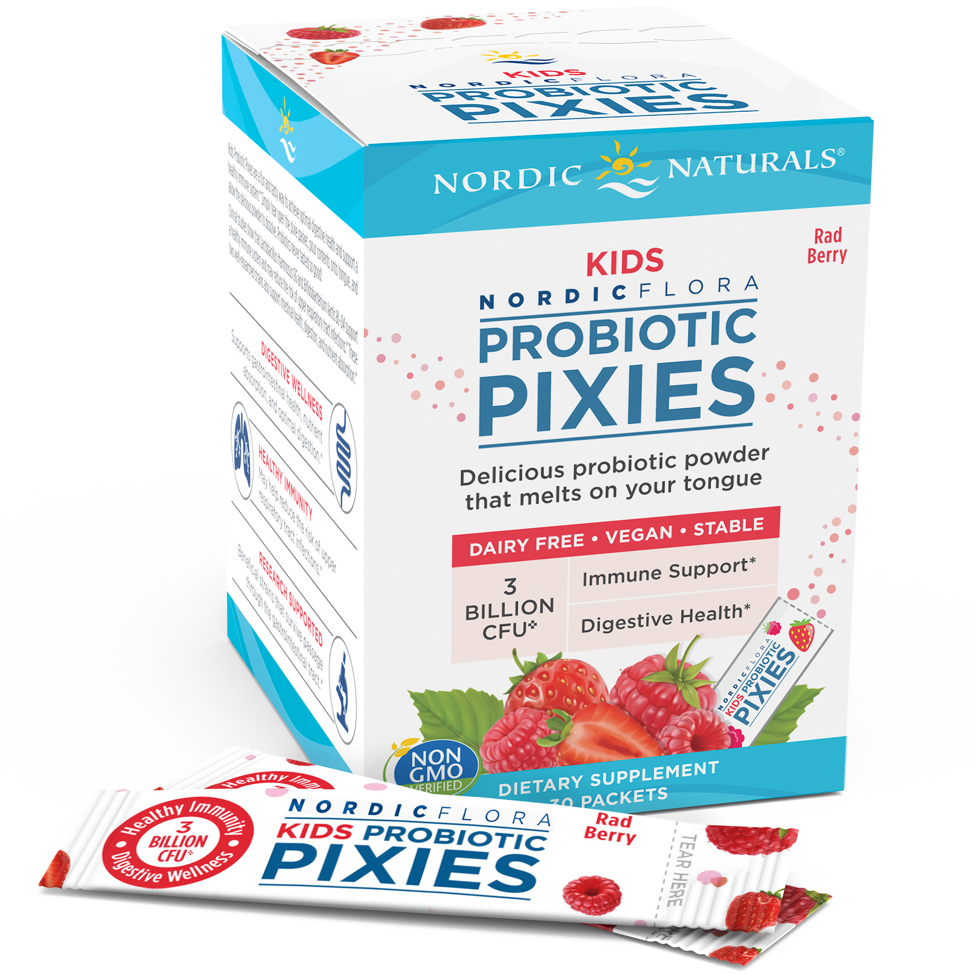 Nordic Naturals Kids Probiotic Pixies Rad Berry 30 pkts