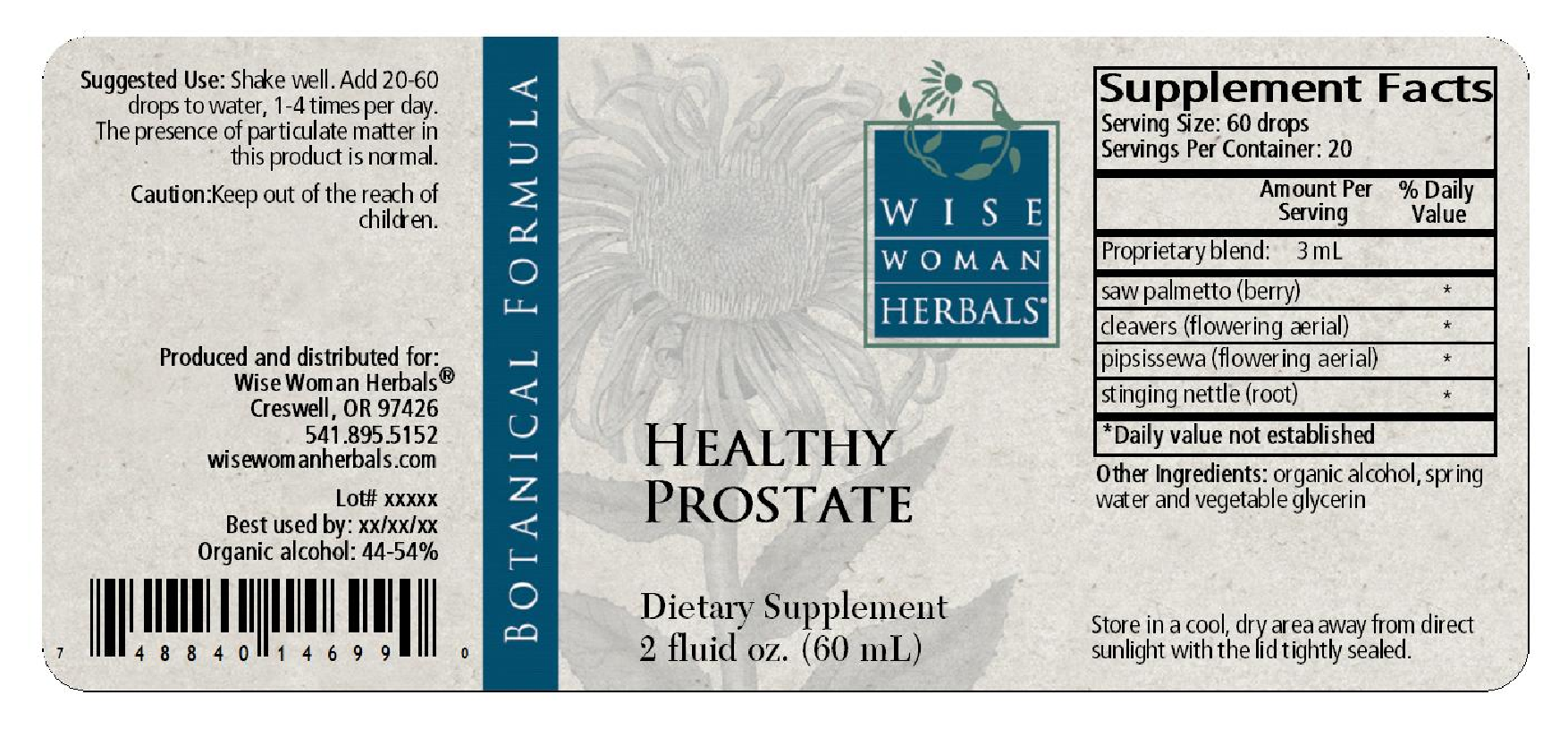 Wise Woman Herbals Healthy Prostate