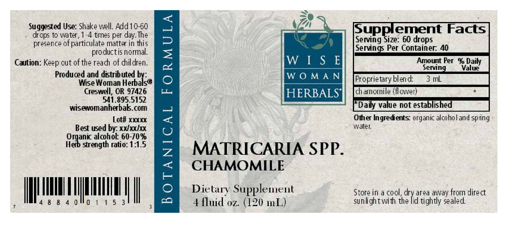 Wise Woman Herbals Matricaria/chamomile