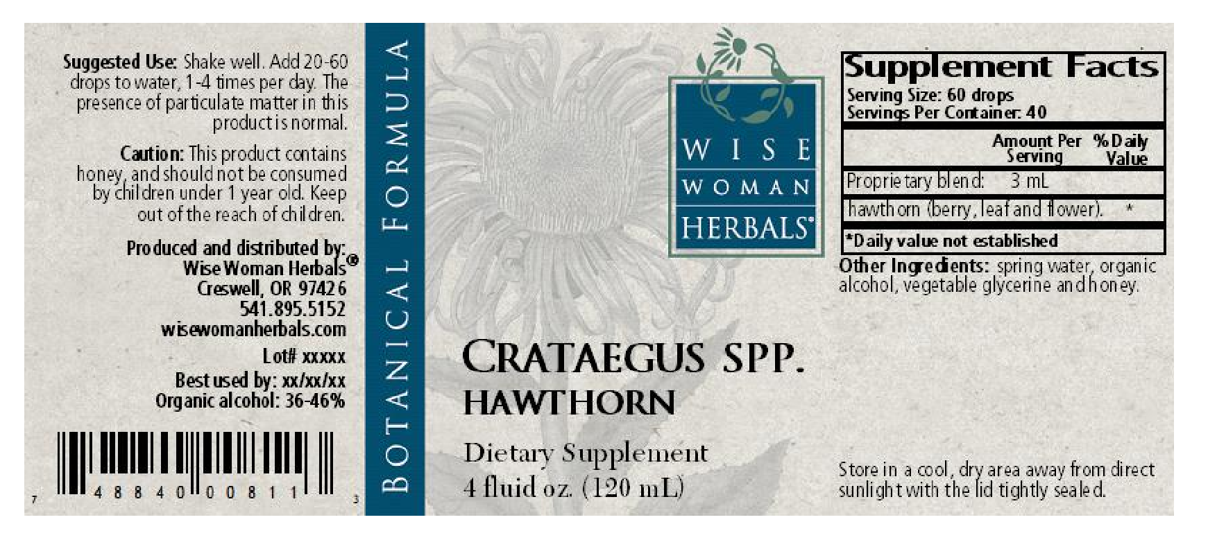 Wise Woman Herbals Crataegus/hawthorne