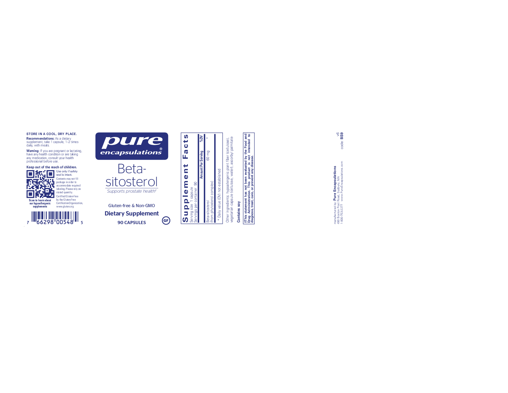 Pure Encapsulations Beta-sitosterol