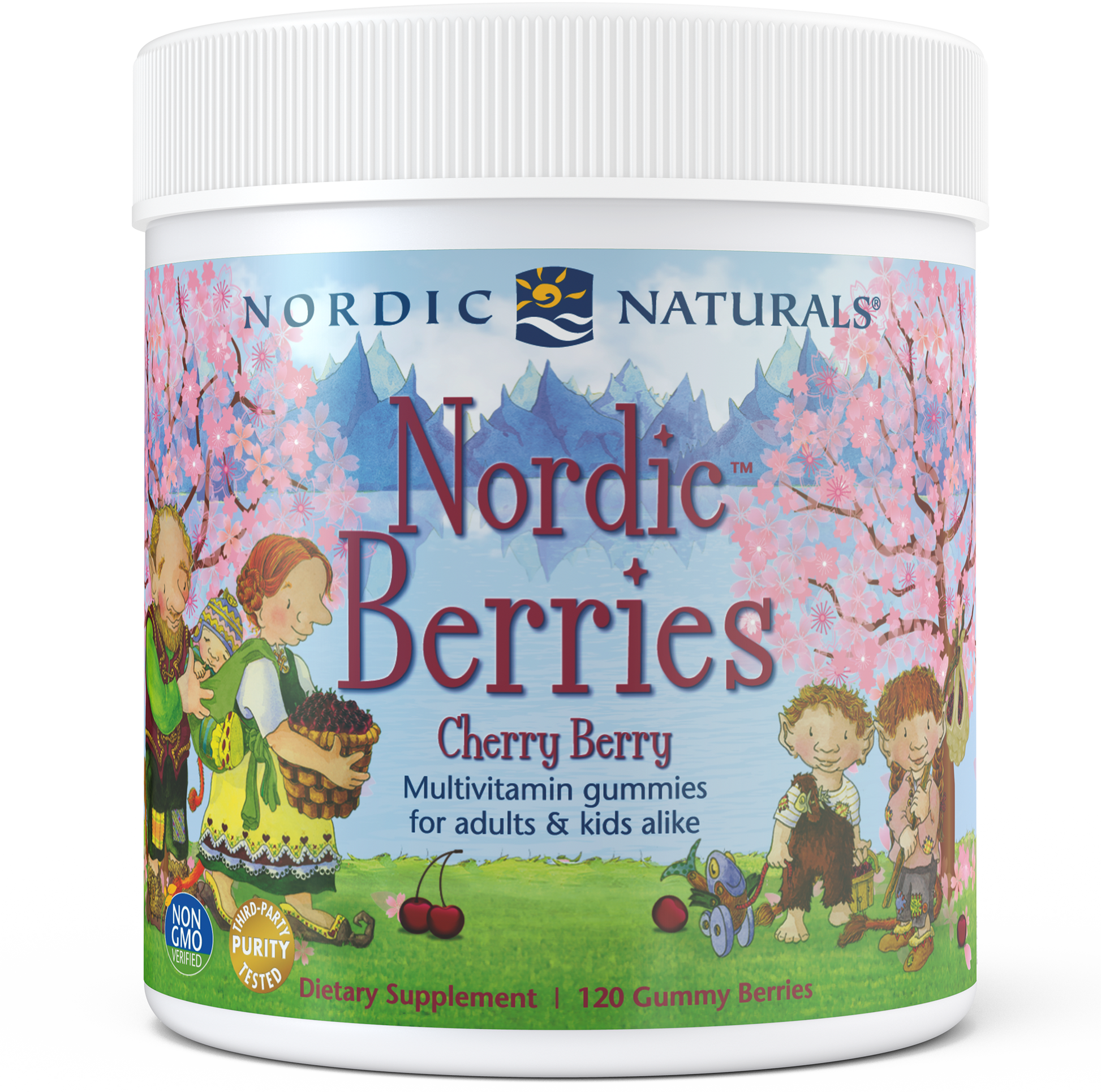 Nordic Naturals Nordic Berries Cherry Berry 120 Gummies