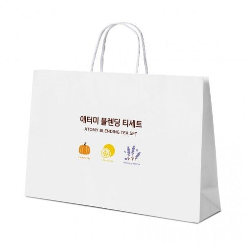 10 Bags Atomy Blending Tea Shopping Bag 220mm x 85mm x 300mm Paper Quality NEW
