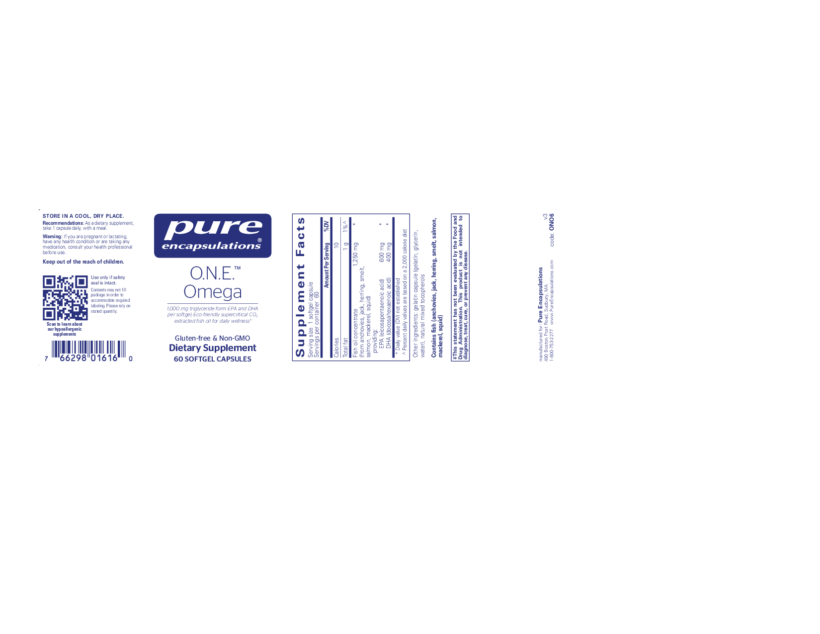 Pure Encapsulations O.N.E.  Omega