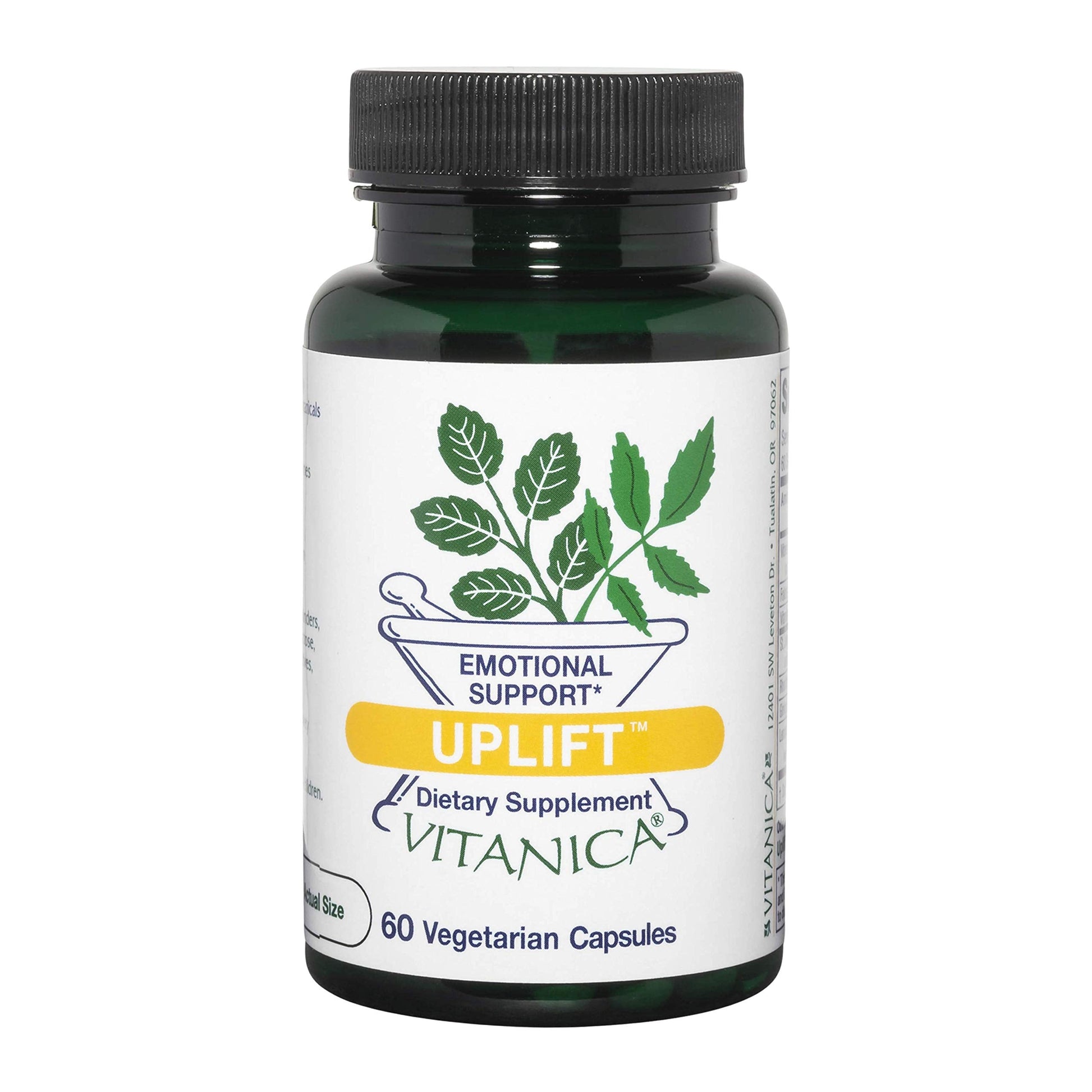 Vitanica Uplift, Mood and Emotional Support, Vegan 60 Capsules