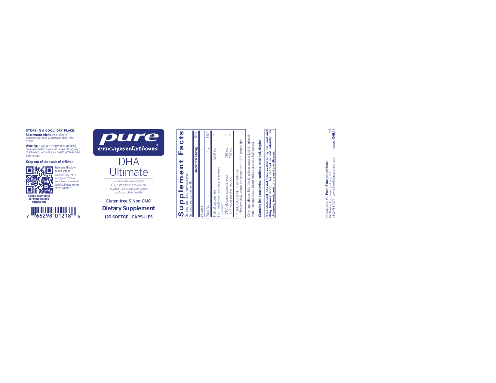 Pure Encapsulations DHA Ultimate