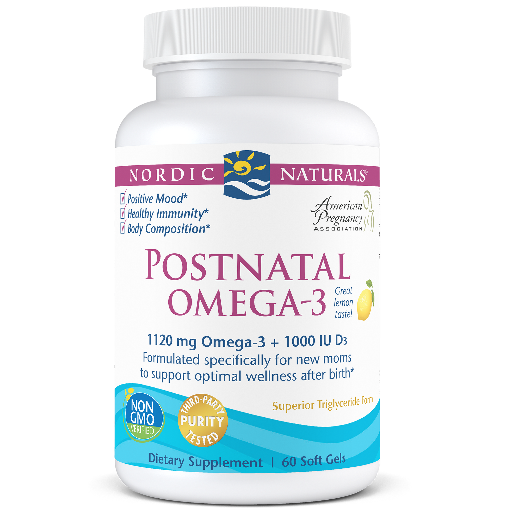 Nordic Naturals Postnatal Omega-3 60 softgels