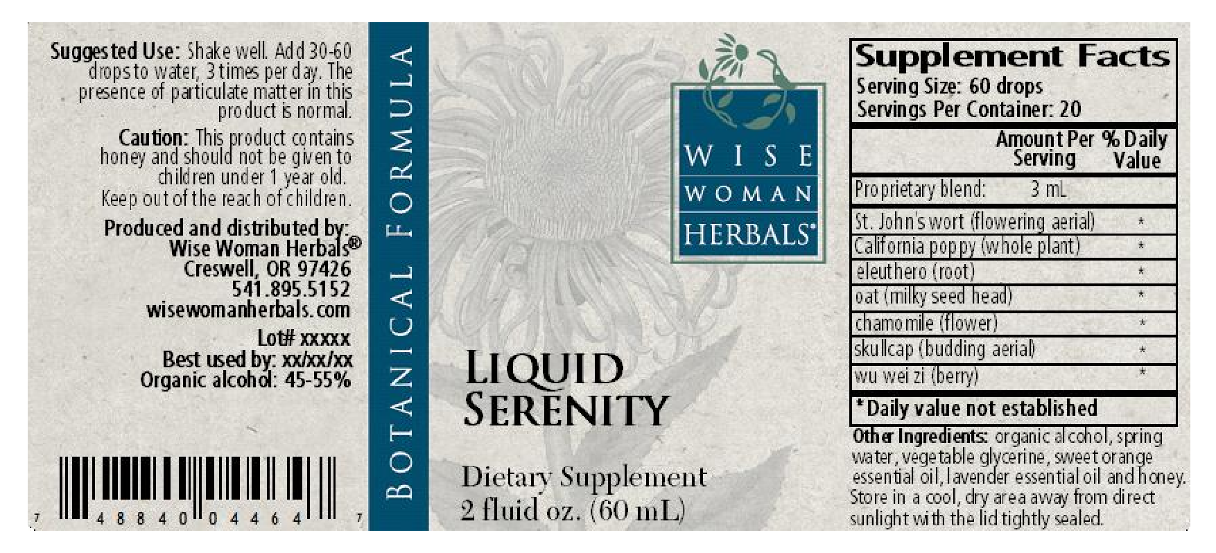 Wise Woman Herbals Liquid Serenity