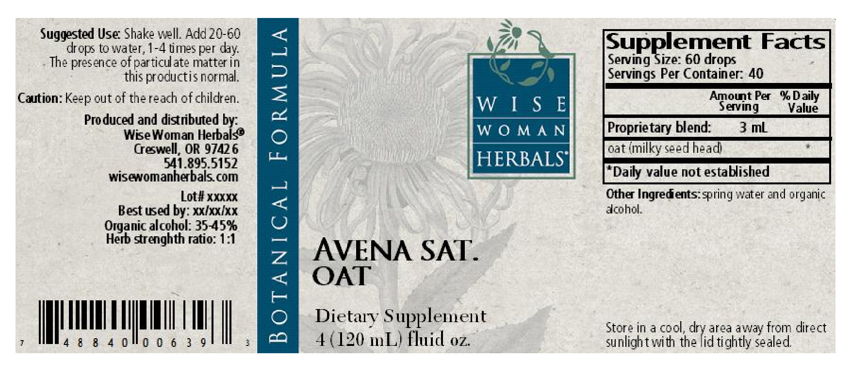 Wise Woman Herbals Avena/oat