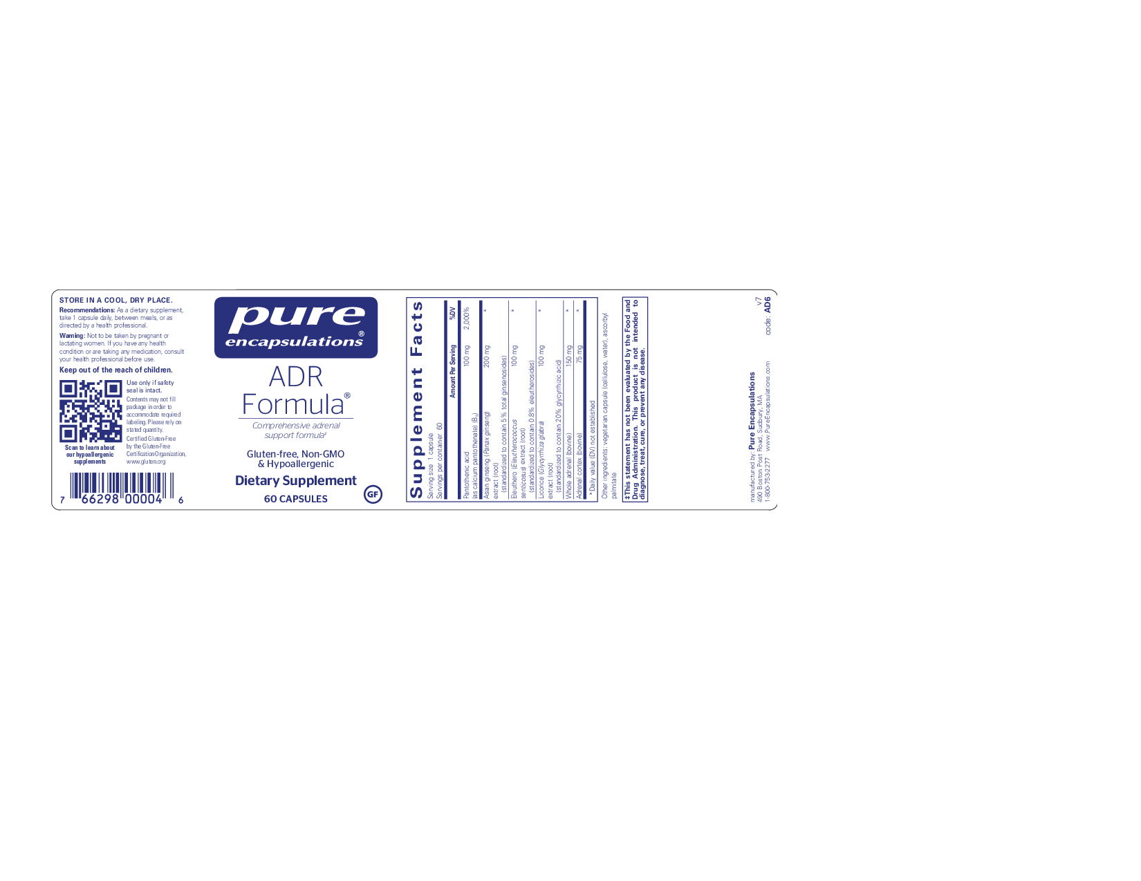 Pure Encapsulations ADR Formula