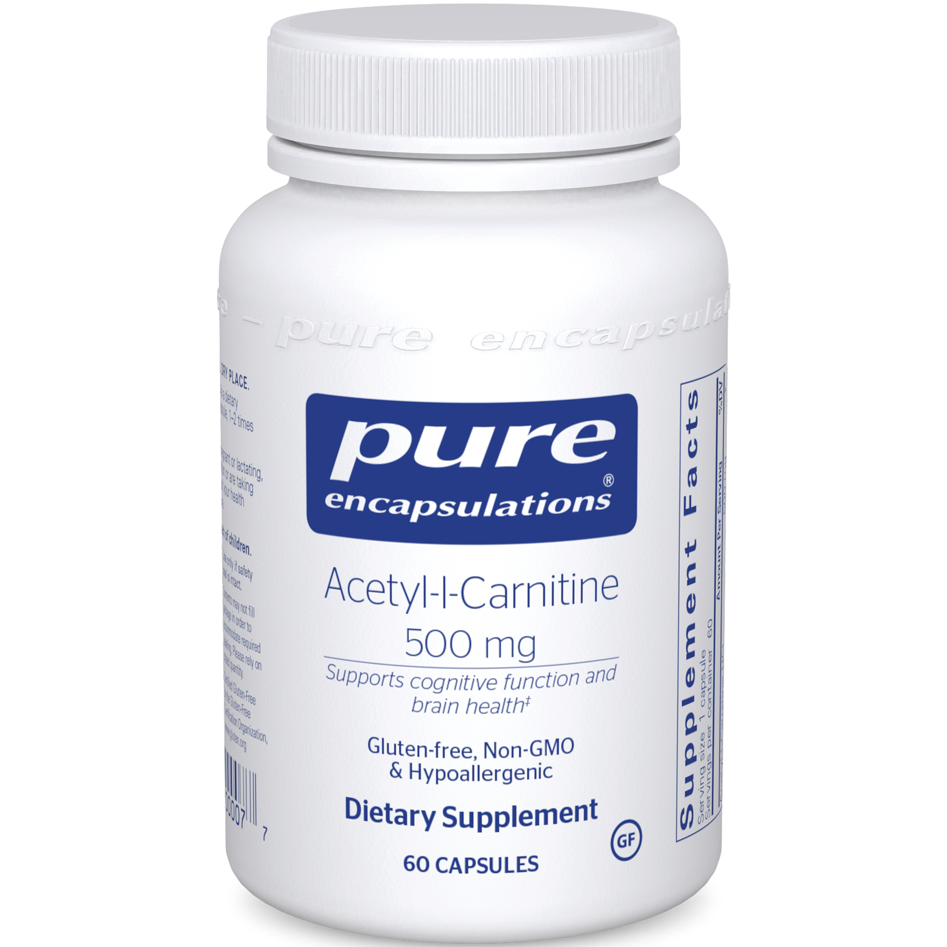 Pure Encapsulations Acetyl-L-Carnitine 500 mg 60 vcaps